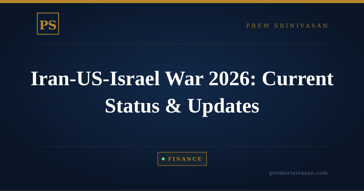 Iran-US-Israel War 2026: Current Status & Updates